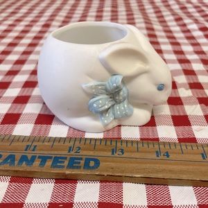 Hallmark Porcelain Bunny with Blue Bow